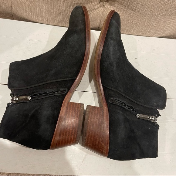 Sam Edelman PETTY ANKLE BOOTIE Black Suede Size 7.5 - Picture 9 of 12